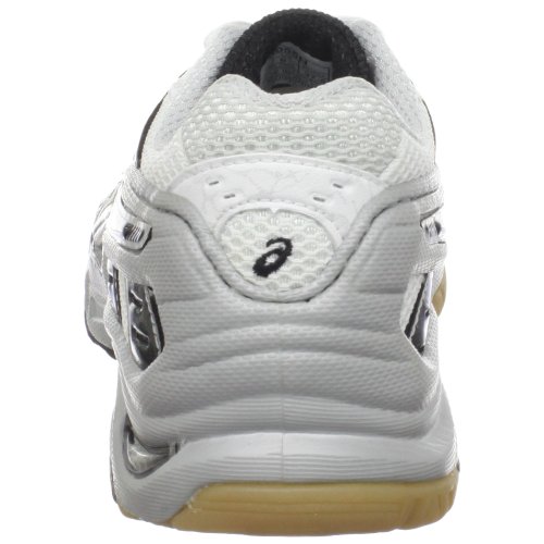 ASICS Women's GEL-Volley Lyte Volleyball Shoe,White/Black/Silver,9.5 M US thumbnail