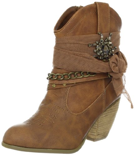 Not Rated Women's Tootsie Ankle Boot,Tan,6 M US
