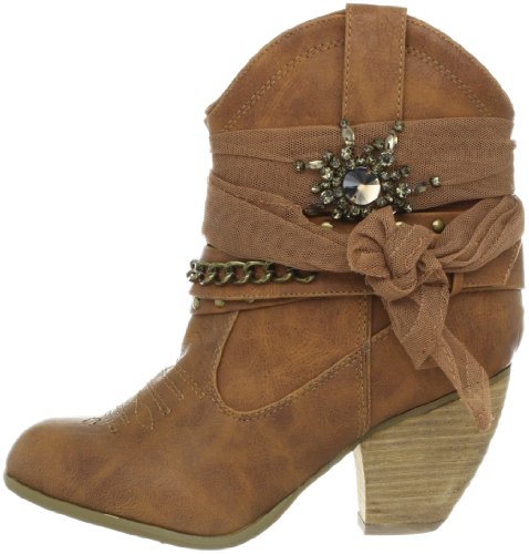 Not Rated Women's Tootsie Ankle Boot,Tan,6 M US thumbnail