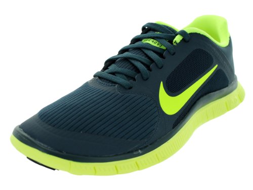 Nike Men's Free 4.0 V3 Armory Navy/Volt Running Shoes 10 Men US