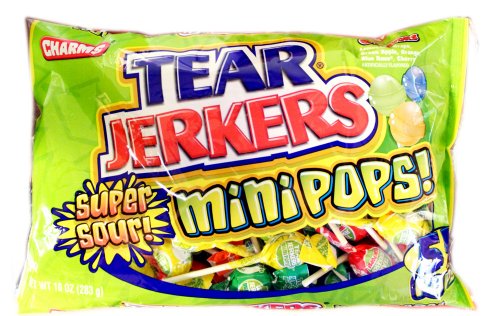 Tear Jerkers Charms Super Sour Mini Pops 55ct.
