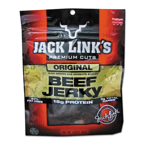 Jack Link's Beef Jerky, Original, 3.25oz, Bag
