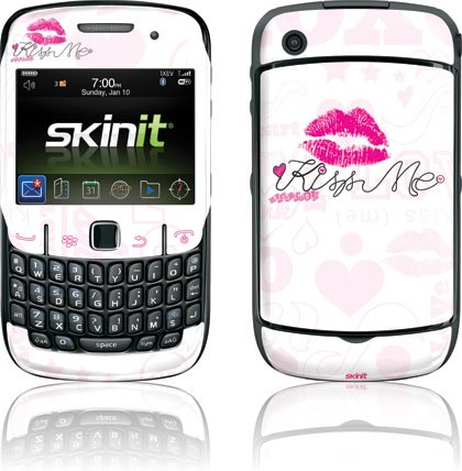 Pink Fashion - Kiss Me Doodle - BlackBerry Curve 8530 - Skinit Skin thumbnail