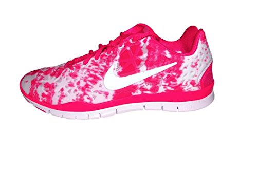 Women's Nike Free TR FIT 3 PRT Running Shoes. Size 10. PINK FORCE/WHITE-PURE PLATINUM