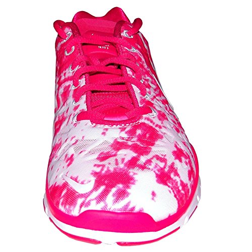 Women's Nike Free TR FIT 3 PRT Running Shoes. Size 10. PINK FORCE/WHITE-PURE PLATINUM thumbnail