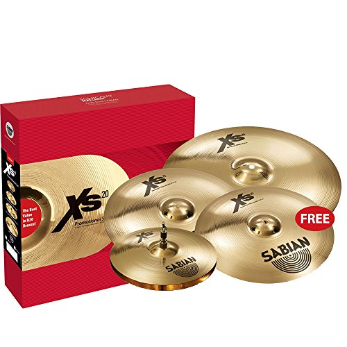 Sabian XS5005GB-Kit01 XS20 Promo Cymbal Package, Brilliant Finish with ChromaCast Accessories thumbnail
