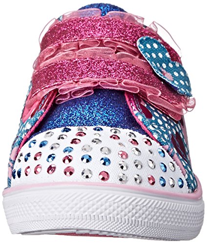 Skechers Kids Twinkle Toes Chit Chat-Tootsie Tots Light-up Sneaker (Toddler), Blue/Hot Pink, 10 M US Toddler thumbnail
