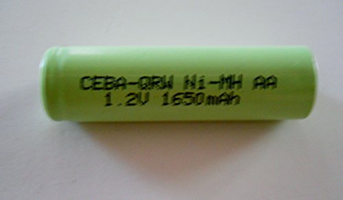 Combo: 2 Pcs - NiMh 1.2V AA 1650/1700 MAh Shaver Battery with Solder Tabs for Braun, Norelco, Remington Shaver Models