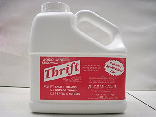 THRIFT FBA_T-600 T-600 Alkaline Based 6 Lb Granular Drain Cleaner White