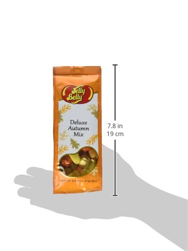 Jelly Belly Holiday Gift Bag Set- Deluxe Autumn Mix, Sour Gummi Pumpkins, Fall Festival Mix