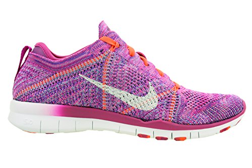 Nike Women's Nike Free TR Flyknit Training Shoe, Fuchsia Flash/Hot Lava/Fuchsia Glow/White (10)