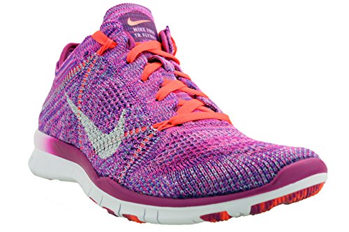 Nike Women's Nike Free TR Flyknit Training Shoe, Fuchsia Flash/Hot Lava/Fuchsia Glow/White (10) thumbnail