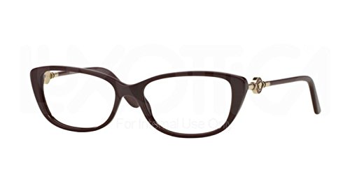 Versace VE3206 5105 Womenâs Eyeglasses Burgundy Size 52 (Frame Only) - Blue Light Block Available