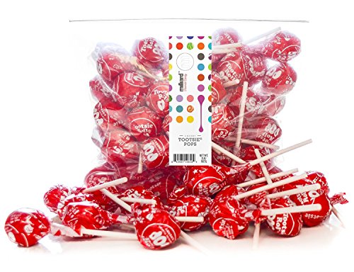 Tootsie Pops Cherry - 2 Lb. Resealable Bag (approx. 50 Pops) thumbnail