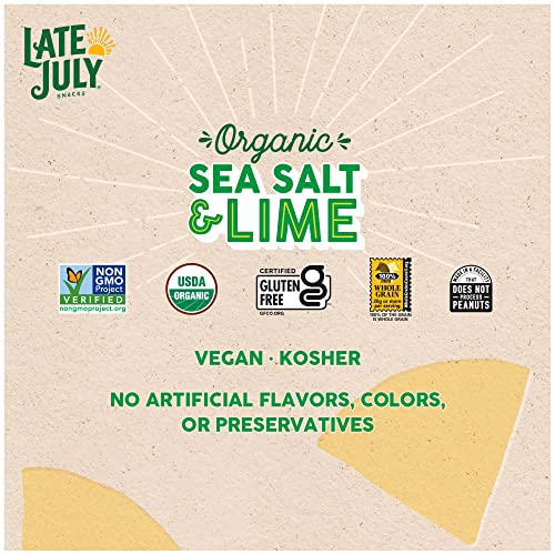 Late July Tortilla Chips Sea Salt and Lime 14.75 Oz thumbnail