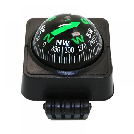 MEROTABLE Outdoor Mini Car Compass Guide Ball Adjustable Angle Compass a