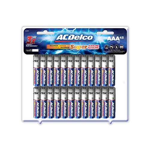 ACDelco AAA Super Alkaline Batteries, 48-Count