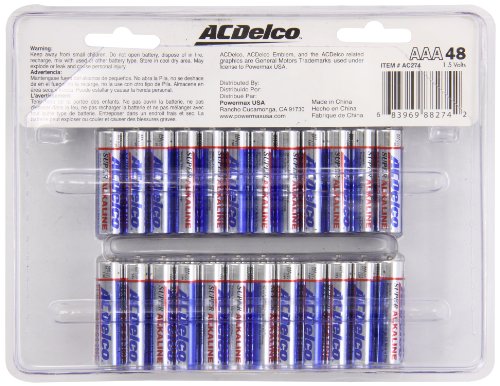 ACDelco AAA Super Alkaline Batteries, 48-Count thumbnail