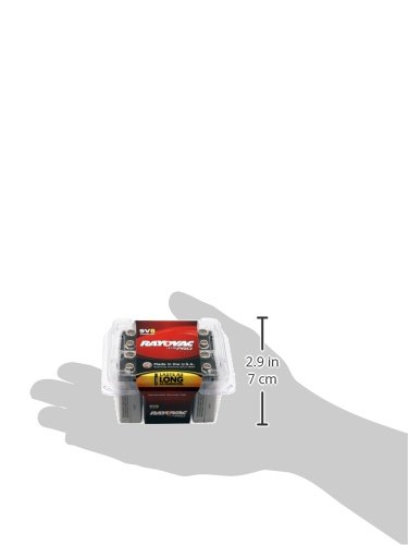 Rayovac Alkaline 9V Batteries, 8-Pack with Recloseable Lid (AL9V-8) thumbnail