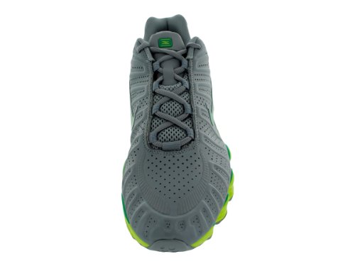 Nike Men's NIKE SHOX TLX RUNNING SHOES 10 (WOLF GREY/STADIUM GREEN/VOLT) thumbnail