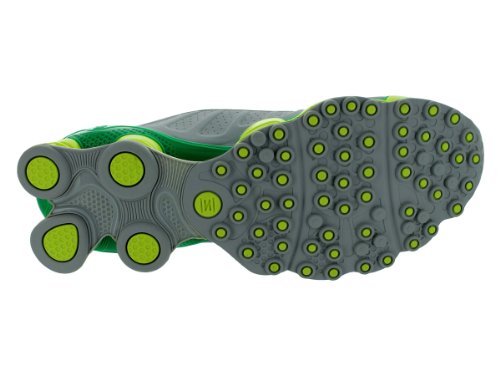Nike Men's NIKE SHOX TLX RUNNING SHOES 10 (WOLF GREY/STADIUM GREEN/VOLT) thumbnail