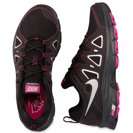 Nike Women's NIKE AIR ALVORD 10 WMNS RUNNING SHOES 7.5 Women US (BLK/MTLLC SLVR/FRBRRY/ANTHRCT) thumbnail