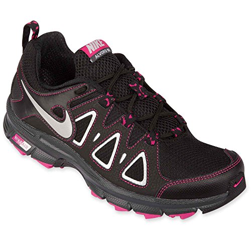 Nike Women's NIKE AIR ALVORD 10 WMNS RUNNING SHOES 7.5 Women US (BLK/MTLLC SLVR/FRBRRY/ANTHRCT) thumbnail