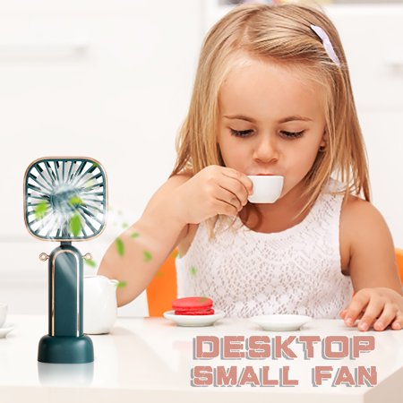 Handheld Fan USB Rechargeable Hanging Neck Small Electric Fan Mini Desktop Portable Electric Fan Uscallm 7-19-#4542 2022