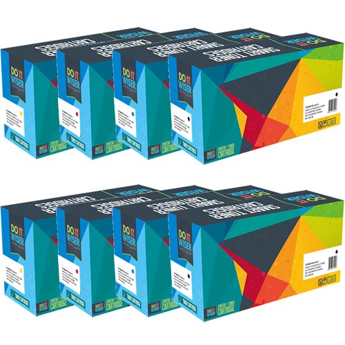 Do It Wiser ® Compatible Toner Cartridges 2 Set Black Cyan Magenta Yellow for Toshiba E-Studio 4540 4540C 2040 2040C 2540 2540C 3040 3040C 3540 3540C thumbnail