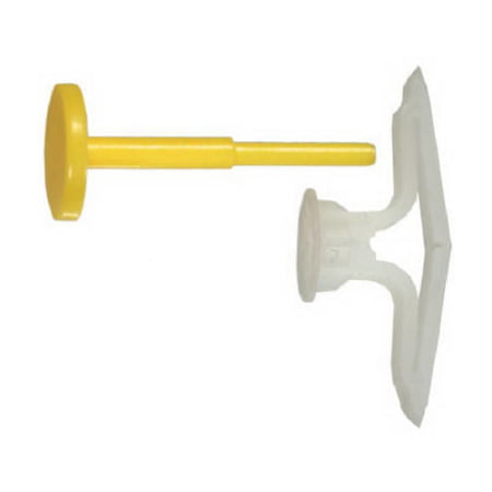 Hillman 5104 Medium Plastic Toggle with Screws 1/2 Inch 2 Pack (Case of 6)