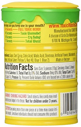 Toxic Waste Hazardously Sour Candy Barrel 1.7 Oz - Pack of 3 thumbnail
