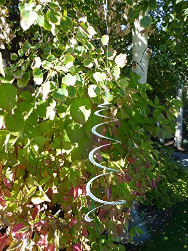 In the Breeze 4888 — Lil  Silver Sprite — Holographic Mylar Decoration  4.5  X 12   12  — Yard and Garden Decoration — Humane Animal Deterrent thumbnail