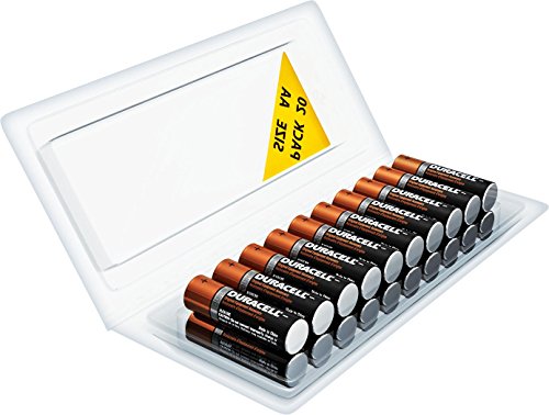 20 Pack of Duracell AA Alkaline MN1500 Duralock Batteries + FREE Plastic Storage Battery Clamshell Blister Case thumbnail