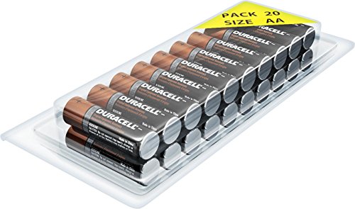 20 Pack of Duracell AA Alkaline MN1500 Duralock Batteries + FREE Plastic Storage Battery Clamshell Blister Case thumbnail