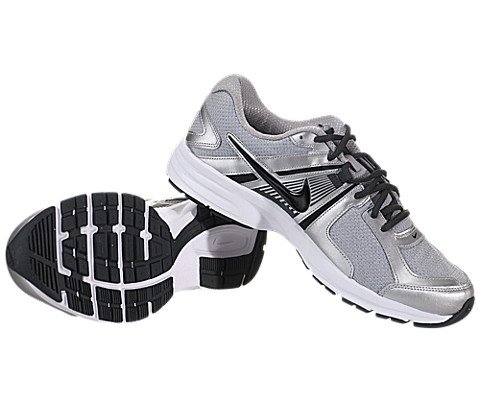 Nike Men's NIKE DART 10 RUNNING SHOES 10.5 Men US (MTLLC SILVER/BLK/ANTHRCT/WHITE) thumbnail