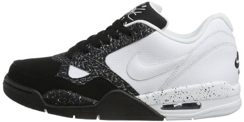 Nike Men's Flight '13 White/White/Black/Black Basketball Shoe 10 Men US thumbnail