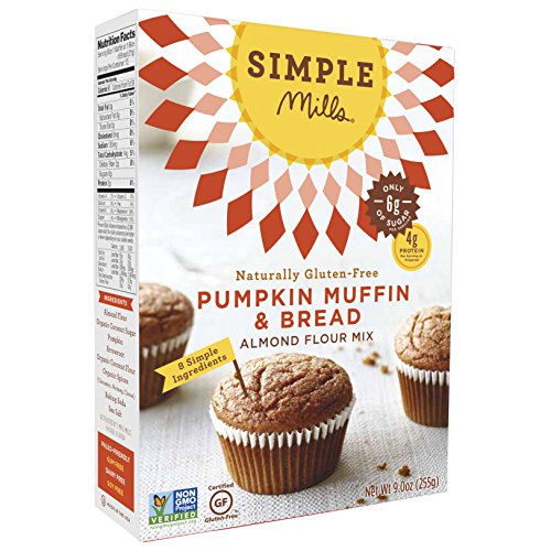 Simple Mills Almond Flour Baking Mix  Pumpkin Muffin & Bread Mix - Gluten Free  Plant Based  Paleo Friendly  9 Ounce (Pack of 3) thumbnail