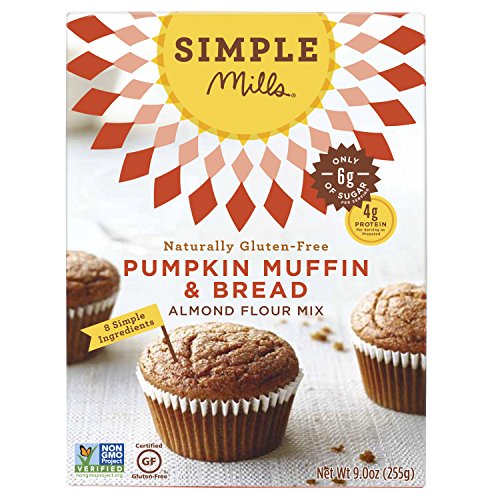 Simple Mills Almond Flour Baking Mix  Pumpkin Muffin & Bread Mix - Gluten Free  Plant Based  Paleo Friendly  9 Ounce (Pack of 3) thumbnail