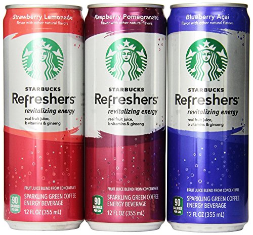 Starbucks Refreshers Variety Pack, 12 Ounce Slim Cans (jumbo Pack of 48)