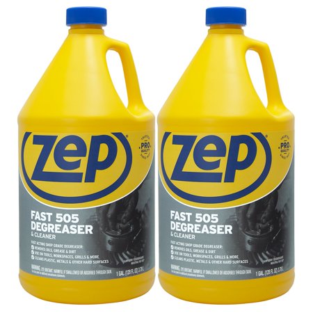 Zep Fast 505 Degreaser & Cleaner - 128 Oz. (Case of 2) ZU5051282 - Removes Oils  Grease & Dirt on Tools  Grills  Decks  & Plastic