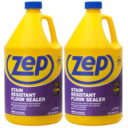 Zep Stain Resistant Floor Sealer ZUFSLR 128 Ounce (Pack of 2)