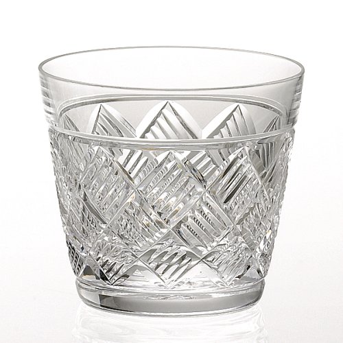 Kagami Crystal Buckwheat Inoguchi Glass ( Rock Glass ) Ajiro Crest T709-2540