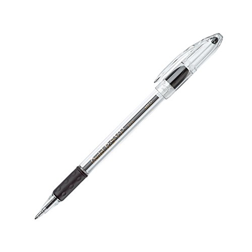 Pentel R.S.V.P. Stick Ballpoint Pen, Medium Point, 1.0 Mm Translucent Barrel, Black Ink (BK91-a), 12-Count thumbnail
