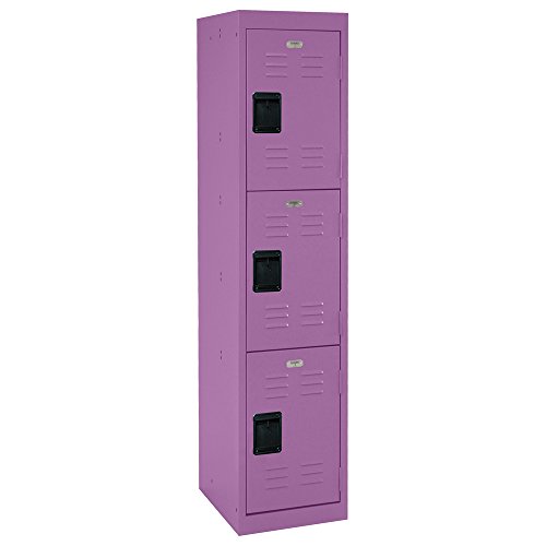 Sandusky 3-Tier Welded Steel Storage Locker, 66