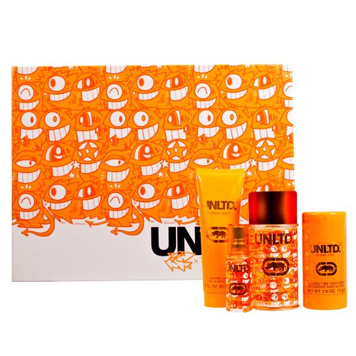 Marc Ecko Unltd Exhibit for Men Gift Set (Eau De Toilette Spray 3.4 Ounce, Eau De Toilette Spray 0.5 Ounce, Shower Gel, Deodorant)