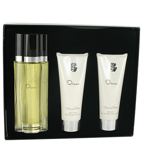 Oscar De La Renta 516168 Gift Set - 3.4 Oz. Eau De Toilette Spray, 3.4 Oz. Body Lotion & 3.4 Oz. Shower Gel