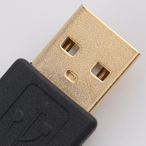 10Ft Long GOLD Plated Hi-Speed USB 2.0 Cable for Hp Deskjet 2510, 2512, 2514, 2540, 2542, 2544, 3512 E-All-in-One Printer by IPAX® Golden in Retail B thumbnail