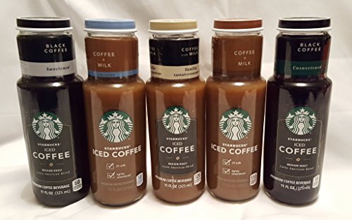 Starbucks Iced Coffee 6 - 11oz Bottles (5 Flavor Sampler Pack) thumbnail