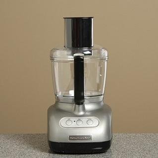 KitchenAid KFP720CU 7 Cup Food Processor with Mini Bowl and Blade, Contour Silver