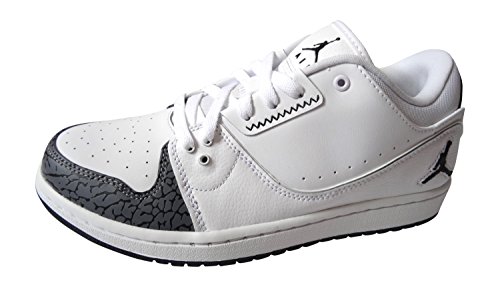 Nike Air Jordan 1 Flight 2 Low Mens Trainers 654465 Sneakers Shoes (uk 9 Us 10 Eu 44, White Black Cement Grey 103)